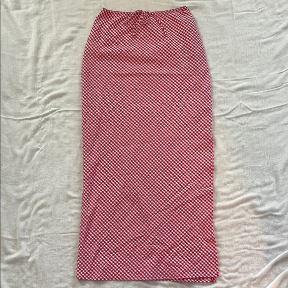 wild fable Dresses & Skirts - wild fable Red Gingham Maxi Skirt